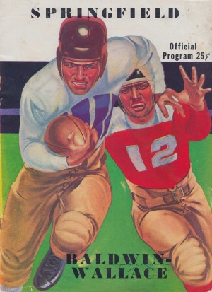 1937 Springfield at Baldwin Wallace Football Cover Art